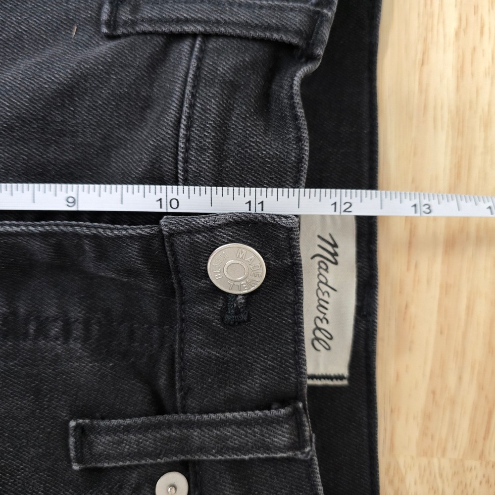Madewell Classic Straight Jean Black Wash Women's Size 28 - Picture 7 of 10
